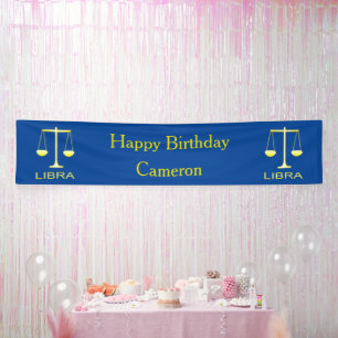Libra Golden Scales Star Sign Custom