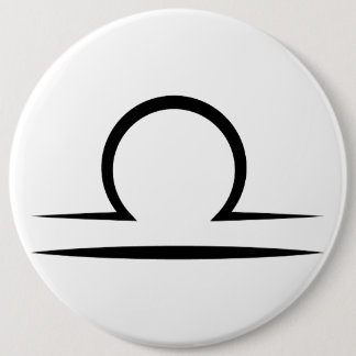 libra greek zodiac astrology horoscope symbol 6 cm round badge
