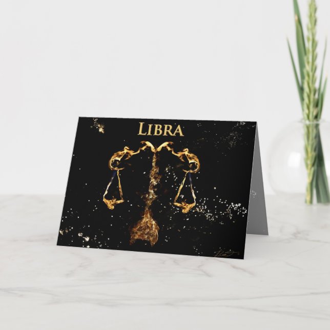 Libra - Greeting card (Front)