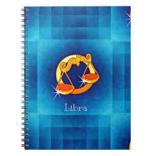 libra horoscope spiral notebook