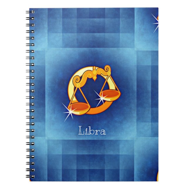 libra horoscope spiral notebook (Front)