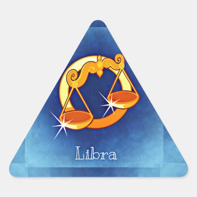 libra horoscope triangle sticker (Front)