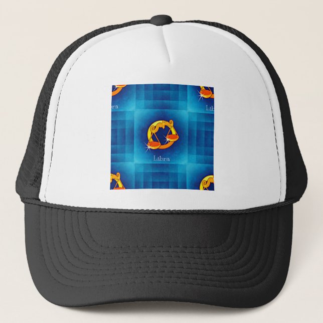 libra horoscope trucker hat (Front)