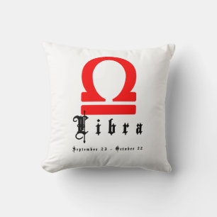 Libra, Horoscope, zodiac, astrology Cushion