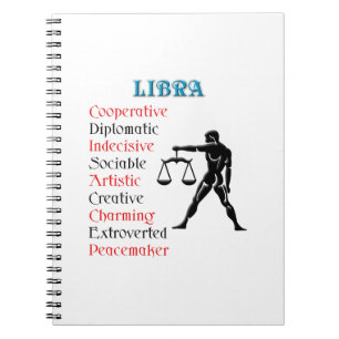 Libra Horoscope Zodiac Sign Notebook