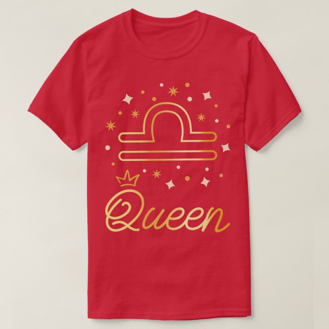 Libra I Born In September October T-Shirt (Design Front)