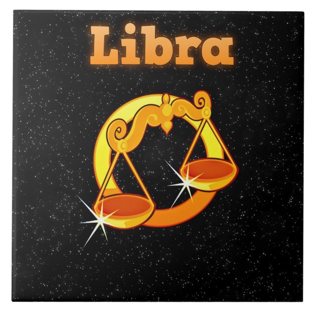 Libra illustration tile (Front)