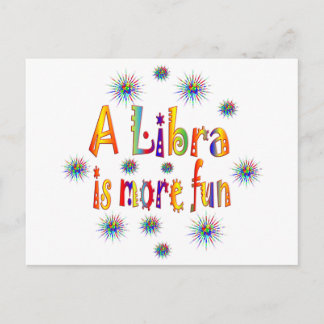 Libra is Fun Postcard