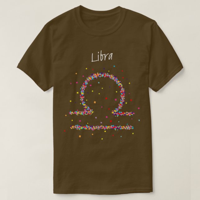 Libra Libra Zodiac Astrology T-Shirt (Design Front)