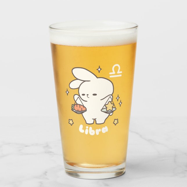 Libra Loppi Tokki Bunny Zodiac Series II Glass (Front Filled)