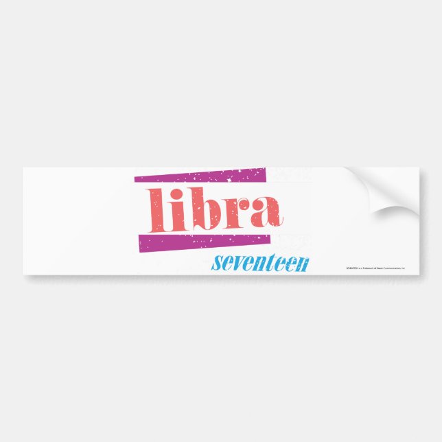 Libra LtPink Bumper Sticker (Front)