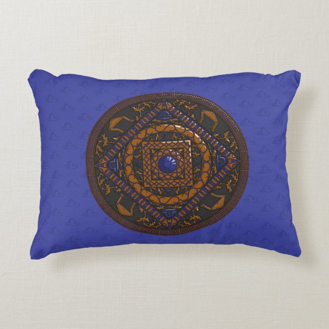 Libra Mandala Accent Pillow (Front)