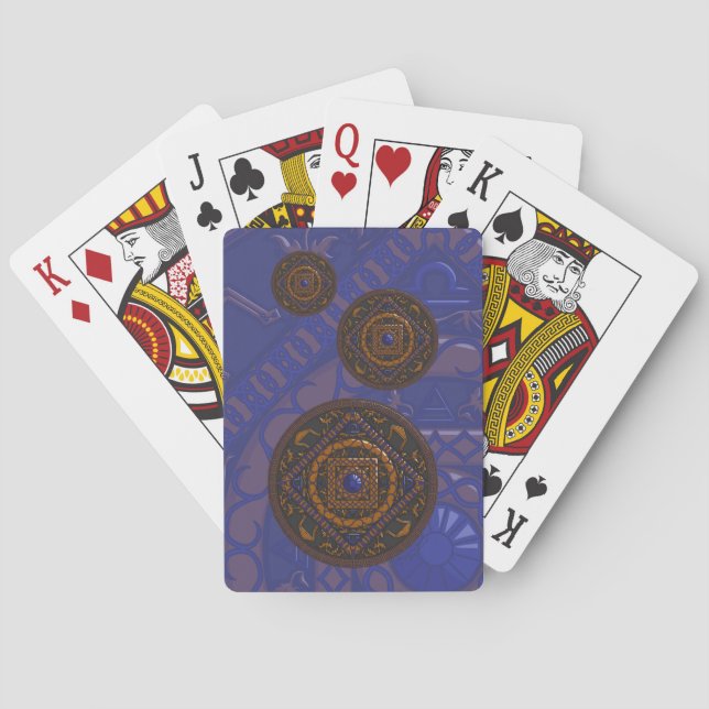 Libra Mandala Classic Playing Cards (Back)