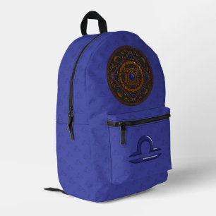 Libra Mandala Printed Backpack