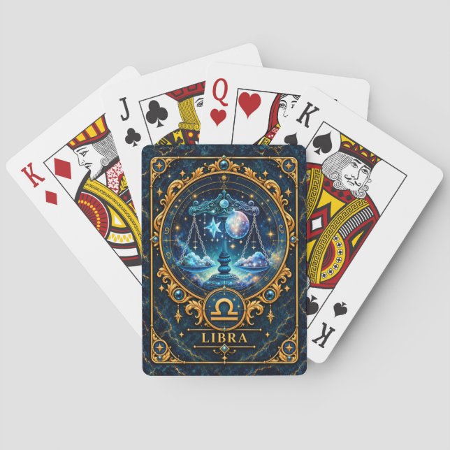 Libra Medallion Playing Cards (Back)