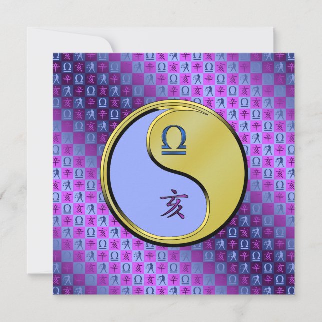 Libra & Metal Boar Card (Front)