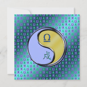 Libra & Metal Dog Card