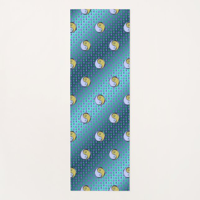 Libra & Metal Dog Yoga Mat (Front)