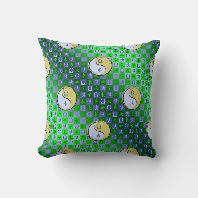 Libra & Metal Goat Cushion (Front)