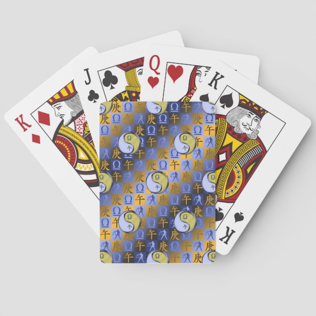 Libra & Metal Horse Playing Cards (Back)
