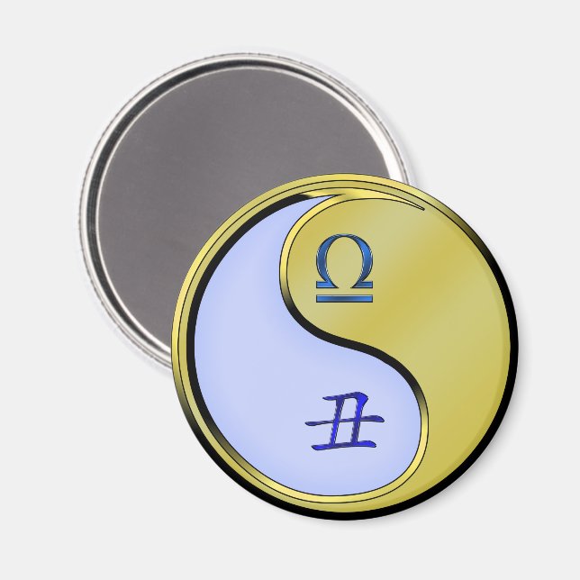 Libra & Metal Ox Magnet (Front/Back)