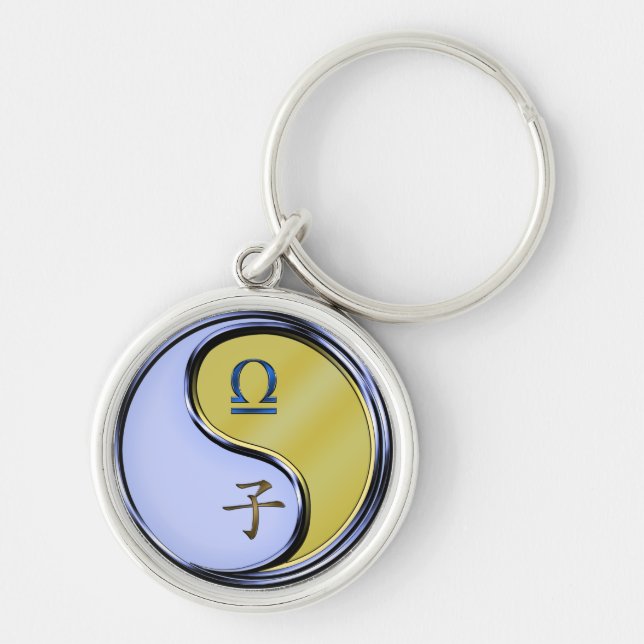 Libra & Metal Rat Key Ring (Front)