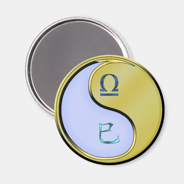 Libra & Metal Snake Magnet (Front/Back)