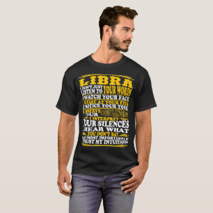 Libra Observe Interpret Trust Intuition Tshirt