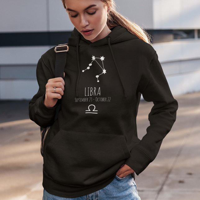 Libra | Personalised Zodiac Constellation Hoodie (Creator Uploaded)