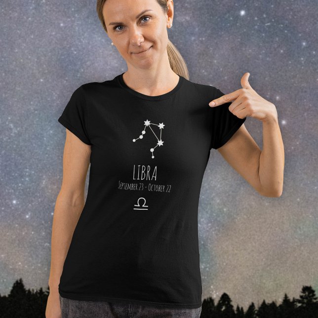 Libra | Personalised Zodiac Constellation T-Shirt (Creator Uploaded)