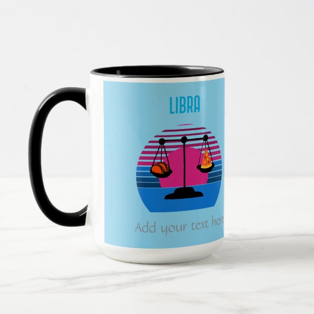 Libra Pizza and Taco Mug (Left)