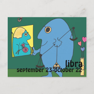 Libra Postcard