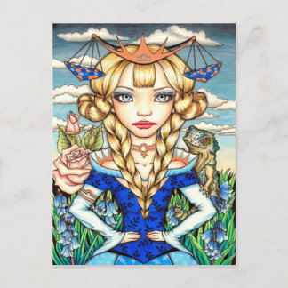 Libra Postcard