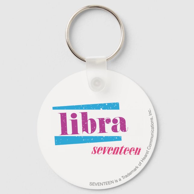 Libra Purple Key Ring (Front)