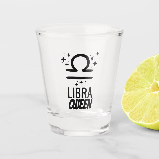 Libra Queen Shot glass (Front)