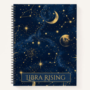 Libra Rising Celestial Astrology Notebook