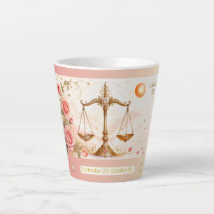 Libra Roses Art Nouveau Small Latte Mug