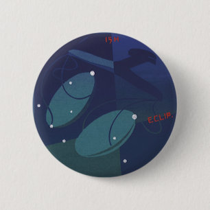 Libra Scale Constellation Vintage Zodiac Astrology 6 Cm Round Badge