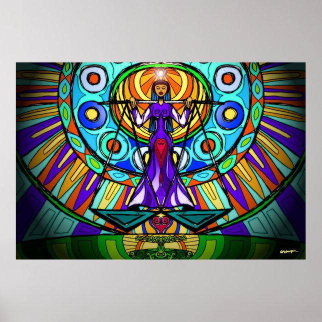 Libra Scales (Balance & Justice) Poster (Front)