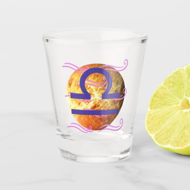Libra Shot Glass (Front)