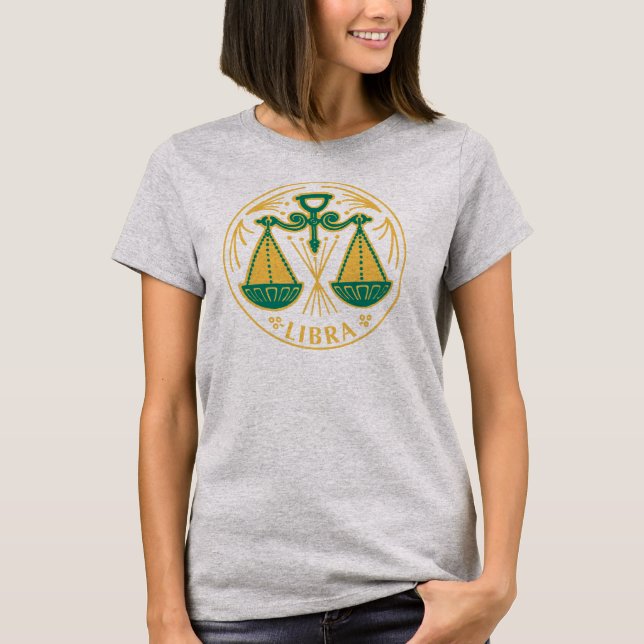 Libra Sign of the Zodiac T-Shirt (Front)