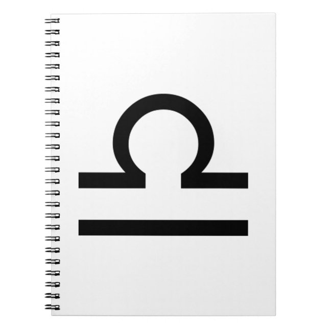 Libra Spiral Notebook (Front)