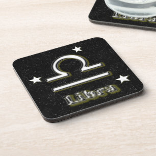 Libra symbol coaster