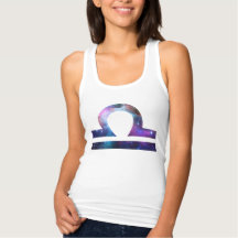 Libra Symbol Slim Fit Racerback Tank Top