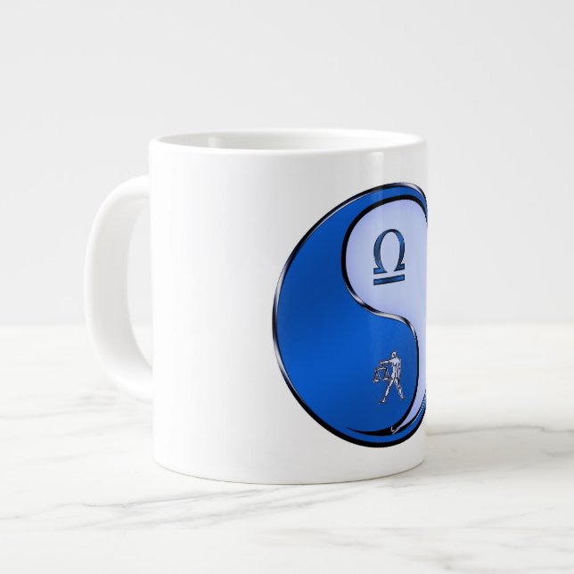 Libra the Scales Large Coffee Mug (Front Left)