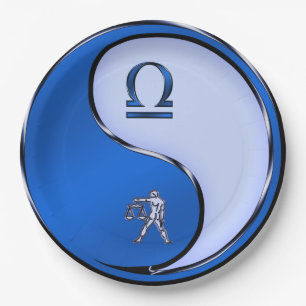 Libra the Scales Paper Plate