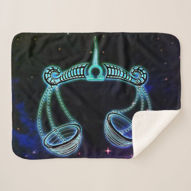 libra the scales zodiac blanket (Front (Horizontal))