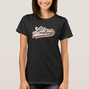 Libra Vintage Zodiac September October Birthday As T-Shirt
