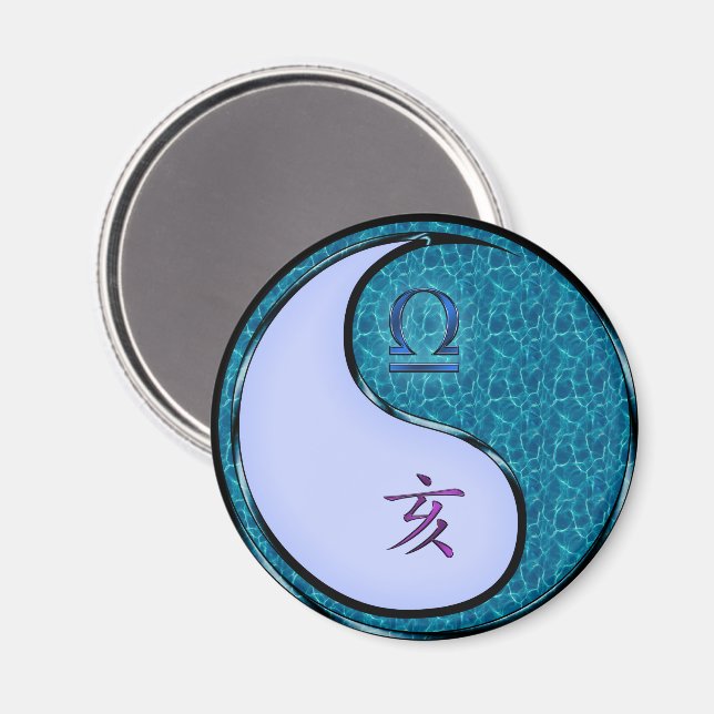 Libra & Water Boar Magnet (Front/Back)