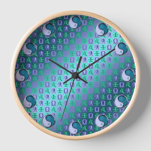 Libra & Water Dog Clock (Front)